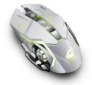 2.4G Wireless Silent Gamer Mouse LED Backlit USB Optical Ergonomic Rechargeable Gaming Mouse for PC Notebook Gamer Mouse 2.4G Wireless Silent Gamer Mouse LED Backlit USB Optical Ergonomic Rechargeable Gaming Mouse for PC Notebook Gamer Mouse