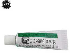 1pcs thermal plastic 9980 Thermally Conductive adhesive Cement Glue Heat Sink Grease Plaster with adhesive net 10g White 1pcs thermal plastic 9980 Thermally Conductive adhesive Cement Glue Heat Sink Grease Plaster with adhesive net 10g White