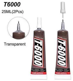 2Pcs 25ML T6000 Glue Thermal Epoxy Adhesive Scrapbooking Accessory Tool Textile Screen Phone Cover Display Repair b7000 Uv 2Pcs 25ML T6000 Glue Thermal Epoxy Adhesive Scrapbooking Accessory Tool Textile Screen Phone Cover Display Repair b7000 Uv