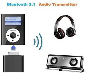 30 Pin Wireless Bluetooth 2.1 Audio Transmitter Stereo HiFi Music Adapter Transmit for iPhone 4S 3GS 4 iPod Classic Nano Touch 30 Pin Wireless Bluetooth 2.1 Audio Transmitter Stereo HiFi Music Adapter Transmit for iPhone 4S 3GS 4 iPod Classic Nano Touch