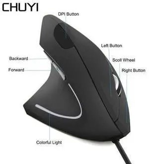 Left Hand Vertical Mouse Ergonomic Gaming Mouse 1600DPI USB Optical Wrist Healthy Mice Mause With Mousepad For PC Computer Left Hand Vertical Mouse Ergonomic Gaming Mouse 1600DPI USB Optical Wrist Healthy Mice Mause With Mousepad For PC Computer