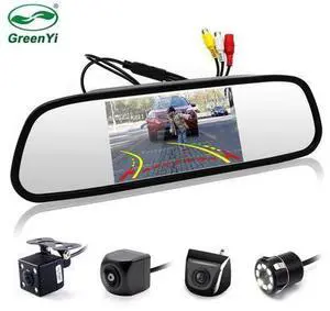 5 Inch Vehicle Interior Rearview Mirror Monitor With Backup Camera, Trajectory Parking Line and Starlight Night Vision 5 Inch Vehicle Interior Rearview Mirror Monitor With Backup Camera, Trajectory Parking Line and Starlight Night Vision