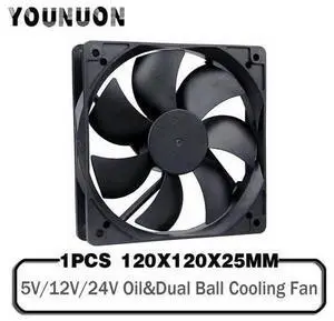 5V 12V 24V 120mm Cooling Fan 12025 120x120x25mm Brushless Cooler Fan PC Laptop Computer Case Fan Industry Axial Cooler 5V 12V 24V 120mm Cooling Fan 12025 120x120x25mm Brushless Cooler Fan PC Laptop Computer Case Fan Industry Axial Cooler