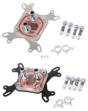 Cooling Block For Computer CPU Cooler 50mm Transparent Cover Cooling Block For AMD Intel Cooling Block For Computer CPU Cooler 50mm Transparent Cover Cooling Block For AMD Intel