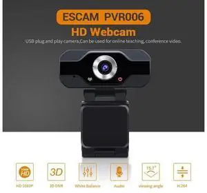 Webcam USB Plug and Play Video Recording 1080P HD Web Camera Camcorder PC for School Office Work Accessories Webcam USB Plug and Play Video Recording 1080P HD Web Camera Camcorder PC for School Office Work Accessories