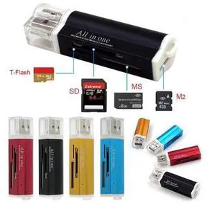 4 In 1 USB 2.0 Lighter Shape Card Reader Aluminum Alloy Shell High Speed Memory Card Reader Portable Support M2, MS/MS PRO Etc. 4 In 1 USB 2.0 Lighter Shape Card Reader Aluminum Alloy Shell High Speed Memory Card Reader Portable Support M2, MS/MS PRO Etc.