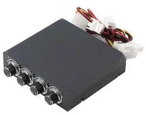3.5inch Fan Speed Controller Led Cooling Front Panel PC HDD CPU 4 Channel 6V to 12V Computer Case Ball Bearing 2 Lines Plastic 3.5inch Fan Speed Controller Led Cooling Front Panel PC HDD CPU 4 Channel 6V to 12V Computer Case Ball Bearing 2 Lines Plastic