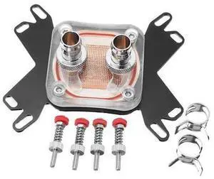 Cooling Block For Intel LGA 1155 2011 Amd AM3+AM3 Copper CPU Cooler Heatsink For Computer CPU Radiator Intel Universal Cooling Block For Intel LGA 1155 2011 Amd AM3+AM3 Copper CPU Cooler Heatsink For Computer CPU Radiator Intel Universal