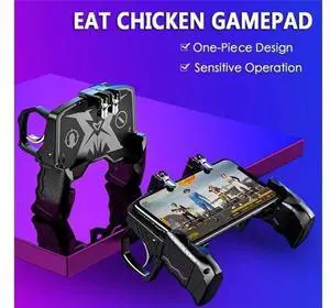 PUBG Mobile Gamepad L1R1 Game Controller Four Fingers Ergonomic Grip Metal Trigger Joystick for iOS Android Phone New PUBG Mobile Gamepad L1R1 Game Controller Four Fingers Ergonomic Grip Metal Trigger Joystick for iOS Android Phone New
