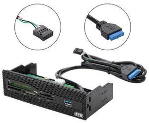 5.25" Internal Card Reader Media Multi-Function Dashboard PC Front Panel USB 3.0 All In 1 Card Readers Support CF XD MS M2 TF 5.25" Internal Card Reader Media Multi-Function Dashboard PC Front Panel USB 3.0 All In 1 Card Readers Support CF XD MS M2 TF
