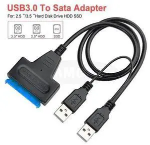To Sata Adapter Sata 3.0 Adapter Suport 2.5 or 3.5 Inch External SSD HDD Hard Drive Dual Sata Cable Sata Cable To Sata Adapter Sata 3.0 Adapter Suport 2.5 or 3.5 Inch External SSD HDD Hard Drive Dual Sata Cable Sata Cable