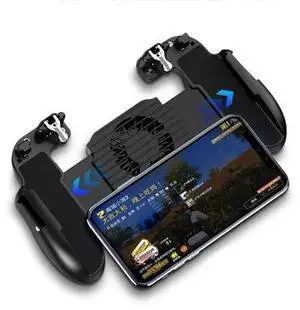 Phone Game Controller Gamepad Joystick Fire Trigger For PUBG Fortnite with Cooling fan for PUBG Rules of Survival Phone Game Controller Gamepad Joystick Fire Trigger For PUBG Fortnite with Cooling fan for PUBG Rules of Survival