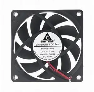10 Pieces LOT 70MM 70 x 70 x 15mm 2Pin 12V DC Brushless Cooling Cooler Fan 10 Pieces LOT 70MM 70 x 70 x 15mm 2Pin 12V DC Brushless Cooling Cooler Fan