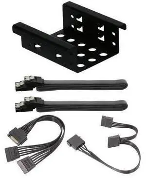 Aluminum Alloy 2 Bay 2.5 inch SATA HDD SSD to 3.5 inch Bracket Adapter 2.5 inch Hard Drive Disk Mounting Converter Kit Aluminum Alloy 2 Bay 2.5 inch SATA HDD SSD to 3.5 inch Bracket Adapter 2.5 inch Hard Drive Disk Mounting Converter Kit