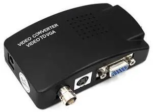 VGA Composite S-Video to VGA Converter Video Converter VGA Output Adapter Digital Switch Box for PC Mac TV Camera DVD DVR VGA Composite S-Video to VGA Converter Video Converter VGA Output Adapter Digital Switch Box for PC Mac TV Camera DVD DVR