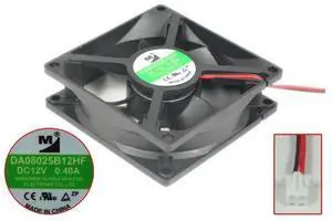 / Huaxia DA08025B12HF Server Cooling Fan DC 12V 0.40A 80x80x25 2-wire / Huaxia DA08025B12HF Server Cooling Fan DC 12V 0.40A 80x80x25 2-wire