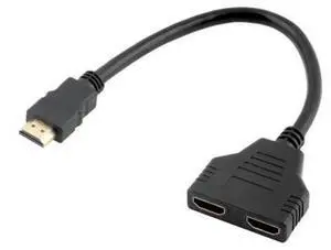 Cable Adapter 1.4B Splitter 1 In 2 Out Cable Connector Port Hub 2-Port Male To Female Cable Adapter 1.4B Splitter 1 In 2 Out Cable Connector Port Hub 2-Port Male To Female