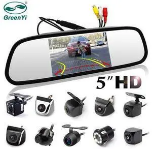 5 inch Car Rearview Mirror with Monitor for 170 Angle Vehicle Rear View Camera HD Sony TFT LCD Parking System 5 inch Car Rearview Mirror with Monitor for 170 Angle Vehicle Rear View Camera HD Sony TFT LCD Parking System