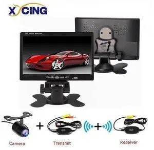Universal 7'' 800*480 Color TFT LCD Screen Monitor, Car Rear View Monitor Kit 2 Video input for Car Rearview Monitors Universal 7'' 800*480 Color TFT LCD Screen Monitor, Car Rear View Monitor Kit 2 Video input for Car Rearview Monitors