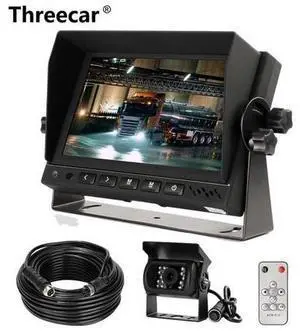 Parking System Rear View Camera Aviation head Video Cable with HD 7'' Truck Bus Parking Camera Monitor System, DC12V~36V Parking System Rear View Camera Aviation head Video Cable with HD 7'' Truck Bus Parking Camera Monitor System, DC12V~36V