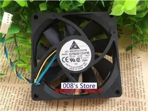 Radiator CPU Cooler Fan For Industrial Server PC EFB0812HHB -5N74 80*80*15MM 12V 0.4A 4 Wires PWM Axial Cooling 4900RPM Radiator CPU Cooler Fan For Industrial Server PC EFB0812HHB -5N74 80*80*15MM 12V 0.4A 4 Wires PWM Axial Cooling 4900RPM
