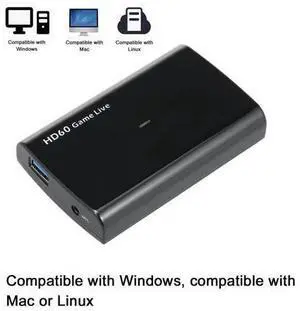 1080P Video Input and Output MIC Input Black ezcap266 1080P HD Video Game Capture Box for Live Video Support 1080P Video Input and Output MIC Input Black ezcap266 1080P HD Video Game Capture Box for Live Video Support