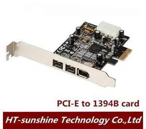 PCI-E to 1394B card DV video capture card 1394 capture card FireWire 800 interface free drive 1pcs PCI-E to 1394B card DV video capture card 1394 capture card FireWire 800 interface free drive 1pcs