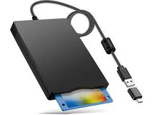 BONAEVER Floppy Disk Reader, 3.5 inch External USB Type C Floppy Disk Drive for PC, Laptop and Desktop Compatible with Windows 11/10/8/7/2000/XP, Black, Frosted Texture BONAEVER Floppy Disk Reader, 3.5 inch External USB Type C Floppy Disk Drive for PC, Laptop and Desktop Compatible with Windows 11/10/8/7/2000/XP, Black, Frosted Texture