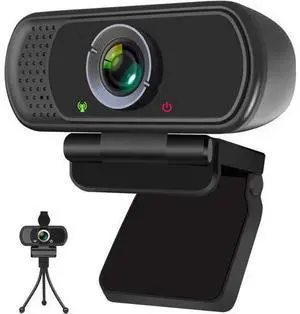 Webcam, HD Webcam 1080P with Privacy Shutter and Tripod Stand, Pro Streaming Web Camera with Microphone, Widescreen USB Computer Camera for PC Mac Laptop Desktop Video Calling Conferencing Recording Webcam, HD Webcam 1080P with Privacy Shutter and Tripod Stand, Pro Streaming Web Camera with Microphone, Widescreen USB Computer Camera for PC Mac Laptop Desktop Video Calling Conferencing Recording