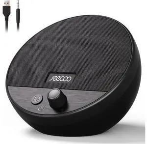 Jeecoo A10 USB Plug-N-Play Laptop Speakers Bluetooth Computer Speakers with Small & Portable, Easy-Access Volume Knob, Small Speaker with 3.5mm AUX for PC Desktop Monitor Mobile Devices(Single) Jeecoo A10 USB Plug-N-Play Laptop Speakers Bluetooth Computer Speakers with Small & Portable, Easy-Access Volume Knob, Small Speaker with 3.5mm AUX for PC Desktop Monitor Mobile Devices(Single)