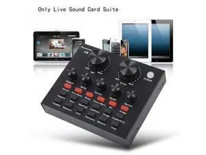 Sound Card Audio USB 5.0 Headset Microphone Webcast Live Sound Card 12 Sound Effects 10 Modes Sound Card for Phone Computer Sound Card Audio USB 5.0 Headset Microphone Webcast Live Sound Card 12 Sound Effects 10 Modes Sound Card for Phone Computer