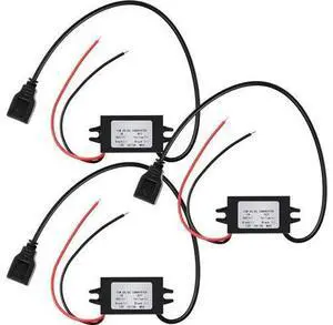 Weewooday 12V to 5V DC Converter Buck Module USB Output Power Adapter DC Regulator Car Power Converter Weewooday 12V to 5V DC Converter Buck Module USB Output Power Adapter DC Regulator Car Power Converter