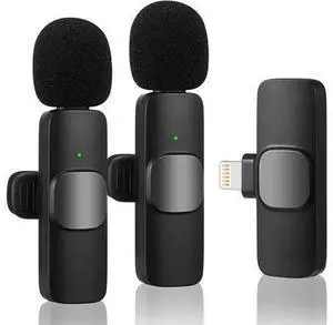 Wireless Lavalier Microphone for iPhone iPad, Plug-Play Wireless Mic for Recording, Live Stream, YouTube, TikTok, Facebook, Noise Reduction Auto-Sync Wireless Lavalier Microphone for iPhone iPad, Plug-Play Wireless Mic for Recording, Live Stream, YouTube, TikTok, Facebook, Noise Reduction Auto-Sync