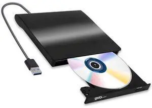 External CD/DVD Drive for Laptop, USB 3.0 Portable DVD CD+/-RW Drive Slim DVD/CD ROM Rewriter Burner Writer, High Speed Data Transfer Pro Desktop External CD/DVD Drive for Laptop, USB 3.0 Portable DVD CD+/-RW Drive Slim DVD/CD ROM Rewriter Burner Writer, High Speed Data Transfer Pro Desktop