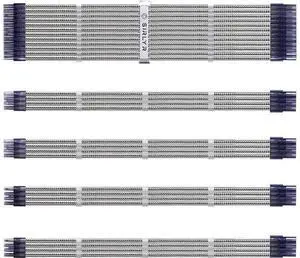 SIRLYR Braided ATX Sleeved Cable Extension Kit for Power Supply Cable Kit 16AWG 24Pin ATX / 8 (4+4) Pin EPS / 8 (6+2) Pin PCI-E Power Supply PSU Cables with Combs(Silver) SIRLYR Braided ATX Sleeved Cable Extension Kit for Power Supply Cable Kit 16AWG 24Pin ATX / 8 (4+4) Pin EPS / 8 (6+2) Pin PCI-E Power Supply PSU Cables with Combs(Silver)