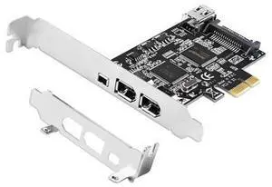 LinksTek 4-Ports PCIE 1394A Firewire 400 Card for Windows OS and MAC OS PCs, TI TSB43AB23, 3X 6Pin and 1X 4Pin 1394A Interface, with 4Pin to 6Pin 1394A Cables and Low Profile Bracket (PCIE-TSB43AB23) LinksTek 4-Ports PCIE 1394A Firewire 400 Card for Windows OS and MAC OS PCs, TI TSB43AB23, 3X 6Pin and 1X 4Pin 1394A Interface, with 4Pin to 6Pin 1394A Cables and Low Profile Bracket (PCIE-TSB43AB23)