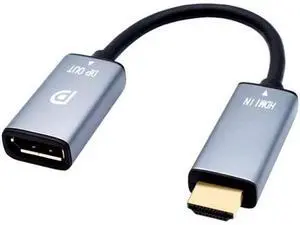 HDMI to DisplayPort Adapter 4K@60Hz High Speed HDMI Male to DP Female Converter Cable Compatible for PC Graphics Card Laptop Mini NS PS5/4 Xbox One/360 HDMI to DisplayPort Adapter 4K@60Hz High Speed HDMI Male to DP Female Converter Cable Compatible for PC Graphics Card Laptop Mini NS PS5/4 Xbox One/360
