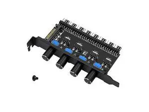 SinLoon 4 Knob Cooling Fan Speed Controller PC 8 Channels Fan Hub for CPU Case HDD VGA PWM Fan PCI Bracket 12V Fan Control- SATA Power Supply (SATA 4 Knob) SinLoon 4 Knob Cooling Fan Speed Controller PC 8 Channels Fan Hub for CPU Case HDD VGA PWM Fan PCI Bracket 12V Fan Control- SATA Power Supply (SATA 4 Knob)