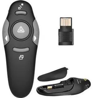 Presentation Clicker Wireless Presenter Remote PowerPoint Clickers with Laser Pointer RF 2.4GHz USB Wireless Presenter Clicker for PowerPoint Presentations for Mac/Laptop/Computer Presentation Clicker Wireless Presenter Remote PowerPoint Clickers with Laser Pointer RF 2.4GHz USB Wireless Presenter Clicker for PowerPoint Presentations for Mac/Laptop/Computer