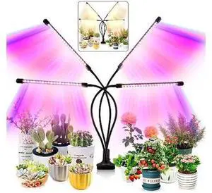 LEOTER Grow Light for Indoor Plants - Upgraded Version 80 LED Lamps with Full Spectrum & Red Blue Spectrum, 3/9/12H Timer, 10 Dimmable Level, Adjustable Gooseneck,3 Switch Modes LEOTER Grow Light for Indoor Plants - Upgraded Version 80 LED Lamps with Full Spectrum & Red Blue Spectrum, 3/9/12H Timer, 10 Dimmable Level, Adjustable Gooseneck,3 Switch Modes