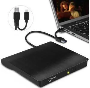 External DVD Drive USB 3.0 TYPE C USB C Portable CD/DVD +/-RW Disk Drive External DVD Player for Laptop CD/DVD ROM Burner Reader Compatible with Desktop PC Windows Linux OS Apple Mac External DVD Drive USB 3.0 TYPE C USB C Portable CD/DVD +/-RW Disk Drive External DVD Player for Laptop CD/DVD ROM Burner Reader Compatible with Desktop PC Windows Linux OS Apple Mac