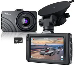 Dash Cam Front, 1080P Full HD Dash Camera for Cars, 3" LCD Dash Cams for Cars, Free 32G SD Card, F2.0 Glass Lens, WDR, Night Vision, Parking Monitor Dash Cam Front, 1080P Full HD Dash Camera for Cars, 3" LCD Dash Cams for Cars, Free 32G SD Card, F2.0 Glass Lens, WDR, Night Vision, Parking Monitor