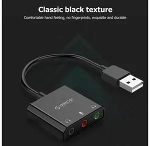 USB Audio Adapter for Computer Headset USB 2.0 External Stereo Sound Card Sound Card Converter Adapter USB Audio Adapter for Computer Headset USB 2.0 External Stereo Sound Card Sound Card Converter Adapter
