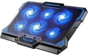 Laptop Cooling Pad, Laptop Cooler with 6 Quiet Led Fans for 15.6-17 Inch Laptop Cooling Fan Stand, Portable Ultra Slim USB Powered Gaming Laptop Cooling Pad, Switch Control Fan Speed Function Laptop Cooling Pad, Laptop Cooler with 6 Quiet Led Fans for 15.6-17 Inch Laptop Cooling Fan Stand, Portable Ultra Slim USB Powered Gaming Laptop Cooling Pad, Switch Control Fan Speed Function