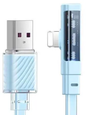 mcdodo iPhone Cable Lightning Fast Charger Flat Wire 90 Degree Right Angle Elbow for iPhone 14/13/12/11/Pro/Pro Max/Xs Max/X/XS/XR/8/8Plus/7/7Plus/iPodBlue,4ft mcdodo iPhone Cable Lightning Fast Charger Flat Wire 90 Degree Right Angle Elbow for iPhone 14/13/12/11/Pro/Pro Max/Xs Max/X/XS/XR/8/8Plus/7/7Plus/iPodBlue,4ft