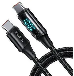 Mcdodo USB C Cable Type C Fast Charging Cable 4ft with Digital Wattage Meter 100W Nylon Braided Cord for iPhone 15/15Pro/iPad Pro/MacBookPro2022/Samsung S23,Note 9,A11 A20 A51,LG G6G7 V30 35,Moto Z2 3 Mcdodo USB C Cable Type C Fast Charging Cable 4ft with Digital Wattage Meter 100W Nylon Braided Cord for iPhone 15/15Pro/iPad Pro/MacBookPro2022/Samsung S23,Note 9,A11 A20 A51,LG G6G7 V30 35,Moto Z2 3
