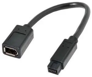 IEEE 1394 6Pin Female to 1394b 9Pin Male Firewire 400 to 800 Cable 20cm IEEE 1394 6Pin Female to 1394b 9Pin Male Firewire 400 to 800 Cable 20cm