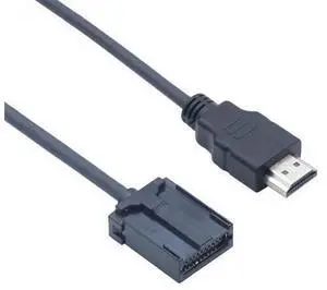 EM Rear Plug to AM 1.4 Cable Male to Male Automotive HD Connection Compatible with HDMI 2.0 4K Ultra HD High-Speed Car Display Cable, Shockproof Copper Wire (0.5m) EM Rear Plug to AM 1.4 Cable Male to Male Automotive HD Connection Compatible with HDMI 2.0 4K Ultra HD High-Speed Car Display Cable, Shockproof Copper Wire (0.5m)
