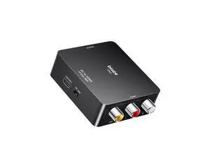 RCA to HDMI Converter, AV to HDMI Converter, Composite CVBS Video Audio Support 1080P PAL/NTSC Compatible with TV/PC/ PS3/ STB/Xbox VHS/VCR/Blue RCA to HDMI Converter, AV to HDMI Converter, Composite CVBS Video Audio Support 1080P PAL/NTSC Compatible with TV/PC/ PS3/ STB/Xbox VHS/VCR/Blue