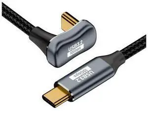 USB C to C Cable USB 3.2 Type C 10Gbps 100W Male to Male U Shape Angled Extension Data Cable 3.0M USB C to C Cable USB 3.2 Type C 10Gbps 100W Male to Male U Shape Angled Extension Data Cable 3.0M
